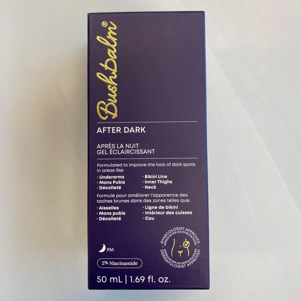 Bushbalm Dark Spot Serum - After Dark Brightening Gel for Underarm, Bikini Line and Intimate Areas - TXA, Niacinamide and Aloe Vera - Fragrance-Free, 50ml Gel