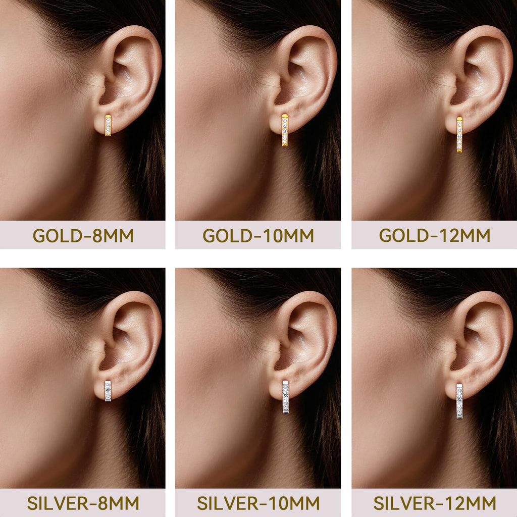 Limerencia G23 Pure Hypoallergenic Titanium Huggie Hoop Earrings
