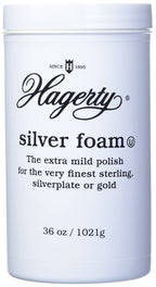 Hagerty Silver Foam: Mild Silver Polish, Gently Removes Tarnish from Sterling, Silver Plate, and Gold, 36-Ounce