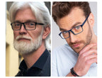 MODFANS Reading Glasses Men Readers 4 Pack,Blue Light Blocking Reading Glasses Anti Glare/Eye Strain Filter UV,Rectangular Unisex Lightweight Frame Comfortable Spring Hinge Eyeglasses 1.75