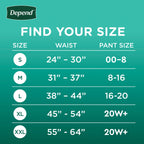 Depend Fresh Protection Adult Diapers, Incontinence & Postpartum Bladder Leak Underwear for Women, Disposable, Maximum, Extra-Large, Blush, 26 Count, Packaging May Vary