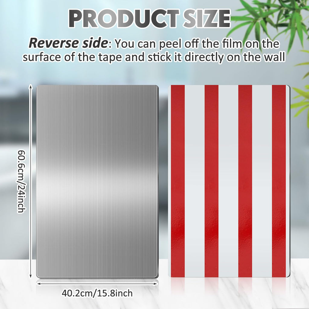 Gisafai 1 Pc 24 x 16 Inch Stainless Steel Backsplash Panel