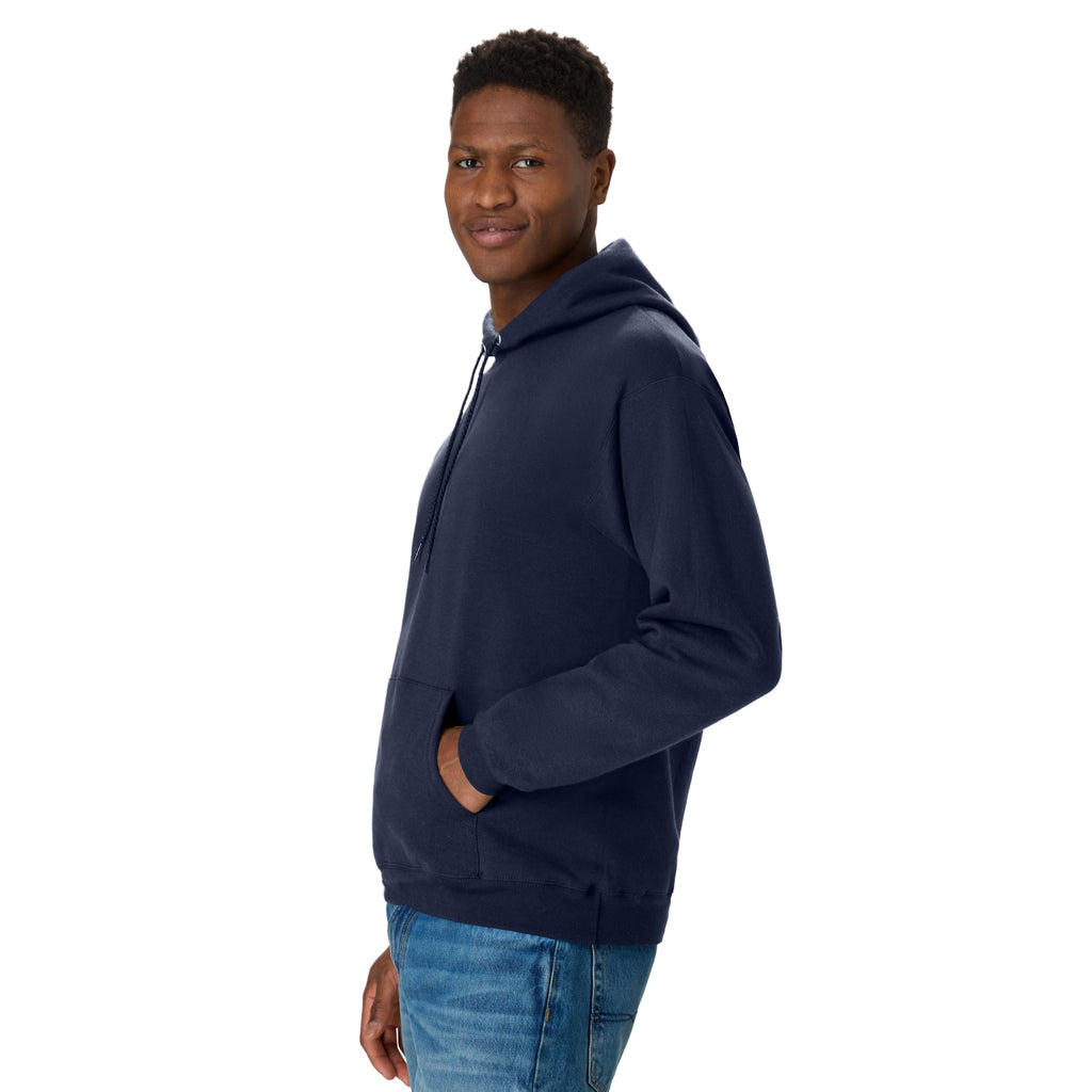 Hanes mens Pullover Ecosmart Hooded athletic sweatshirts, Navy, X-Large US