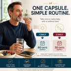Berberine Phytosome Complex with Berbevis, 550mg Enhanced Absorption Berberine Supplement for Metabolic Support & Heart Health, Highly Bioavailable, Gluten-Free, Non-GMO, 60 Capsules