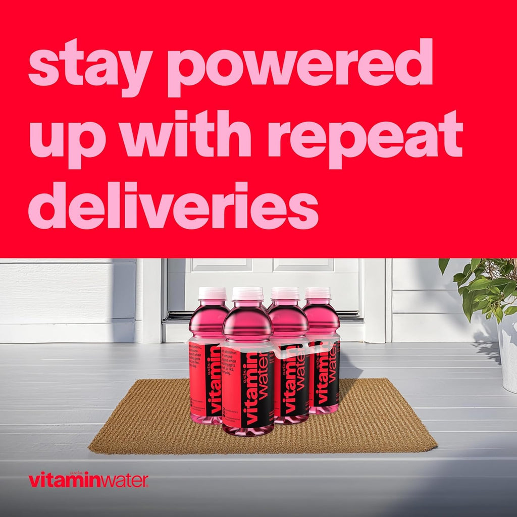 vitaminwater Power-C Dragonfruit, Flavored Water Beverage Bottles, 20 fl oz, 12 Pack