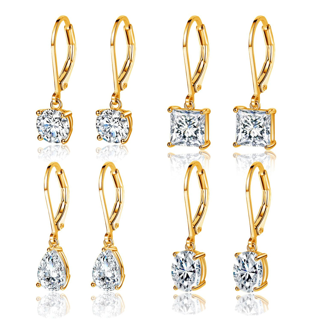 MDFUN Dangle Drop Earrings for Women Teardrop/Round/Oval/Square