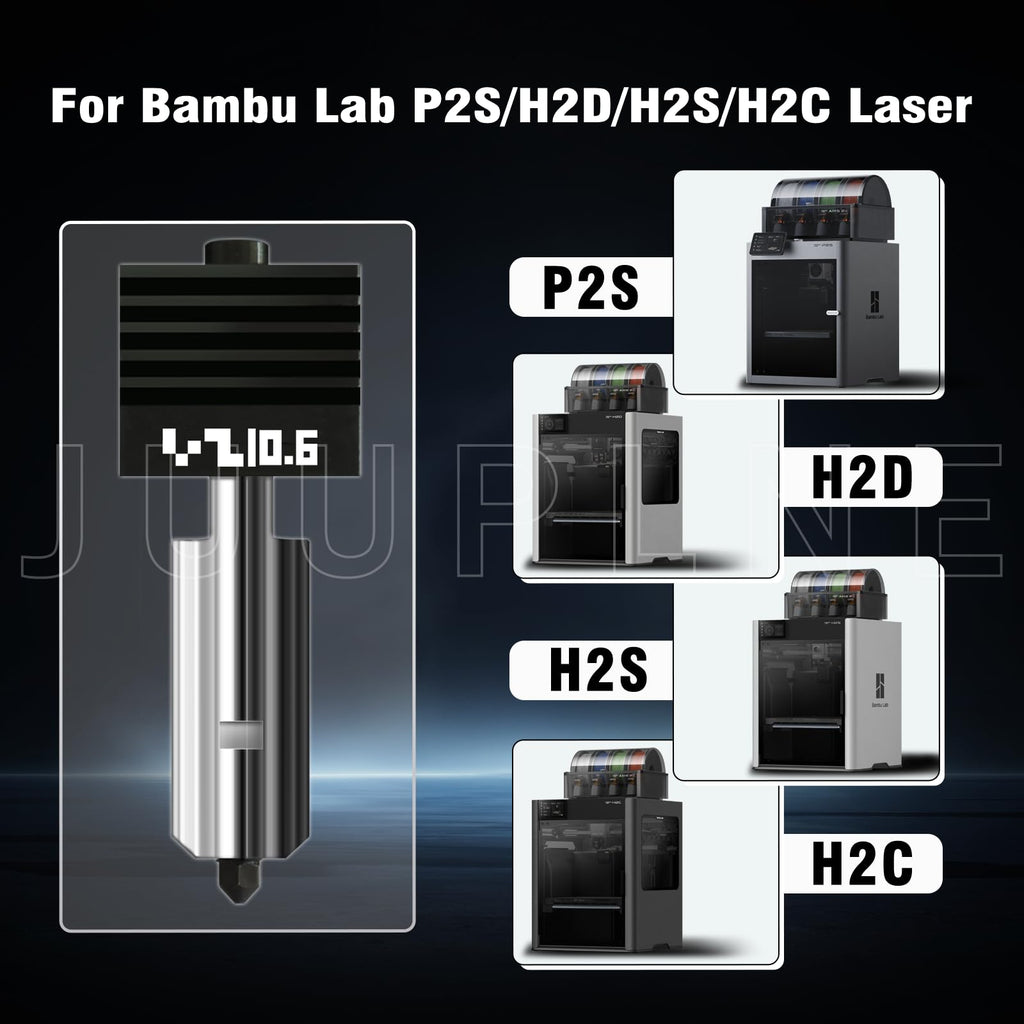 2-Pack Upgraded 0.6MM Hotend kit for Bambu lab P2S/X2D/H2D/H2S/H2C（4-PK Silicone Socks with QR Code）, Extruder Include Hardened Steel Nozzle and electroplated Heating Block for bambus 3D Printer