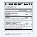 iMATCHME Magnesium Glycinate 850mg Capsules with L-Theanine, Chamomile & GABA for Sleep, Calmness, Muscle, Bone Health & Immune Support, Magnesium for Women and Men, Vegan, High-Absorption, 60 Count