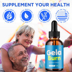 (2 Pack) Gela Burn Drops, Official GelaBurn Drops with Natural Ingredients, Advanced Formula Supplement with Max Strength Health & Wellness Active Lifestyle Multivitamins for Women& Men (60 Servings)