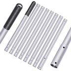 Mowend 10.5 Foot Aluminum Telescopic Swimming Pool Pole - 8 Adjustable Connecting Sections, Expandable Step-Up Length - Attach Connect Skimmer Nets, Rakes, Brushes, Vacuum Heads, Maintenance