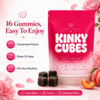 KINKY CUBES Gummies, Boost Mood, Vitamin & Mineral Supplements, 16 Gummies