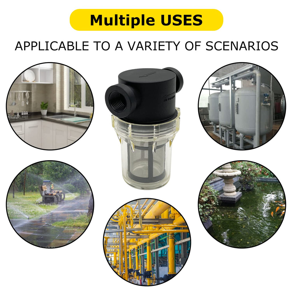 Female NPT in-Line Strainer with 100 mesh Stainless Steel Filter Screen (1" 100 Mesh)