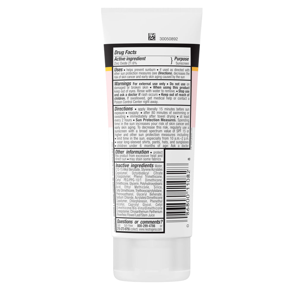 Neutrogena Pure & Free Baby Mineral Sunscreen Lotion with Broad Spectrum SPF 50 & Zinc Oxide, Water-Resistant, Hypoallergenic & Tear-Free Baby Sunscreen, 3 fl. oz, 3 pk