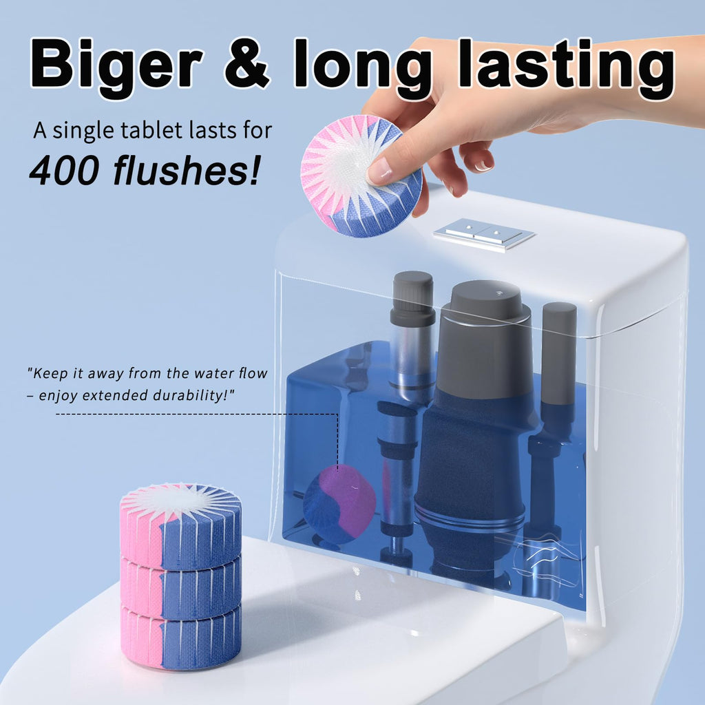 MMIOFANT Automatic Toilet Bowl Cleaner Tablets，Toilet Cleaner Tablets For Tank，Bathroom Cleaner For Tank