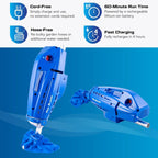 POOL BLASTER Millennium Cordless Pool Vacuum for Above Ground Pools w/Pole Set, High Capacity, Strong Suction, Handheld Rechargeable Swimming Pool Vacuum for Inground Pools, Hoseless, by Water Tech