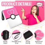 900 - Pockets Trading Card Binder with Removable 50 Sleeves, Card Collector Album with Zipper, Portable Card Holder Book Fits Sports Card, Game Card - Pink
