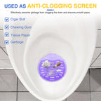 32 PACK Urinal Deodorizer Screen with 100 Gloves-3D Wave Anti-Splash Odor Protection Urinal Cakes for Men Toilets, Four Scents Urinal Mats