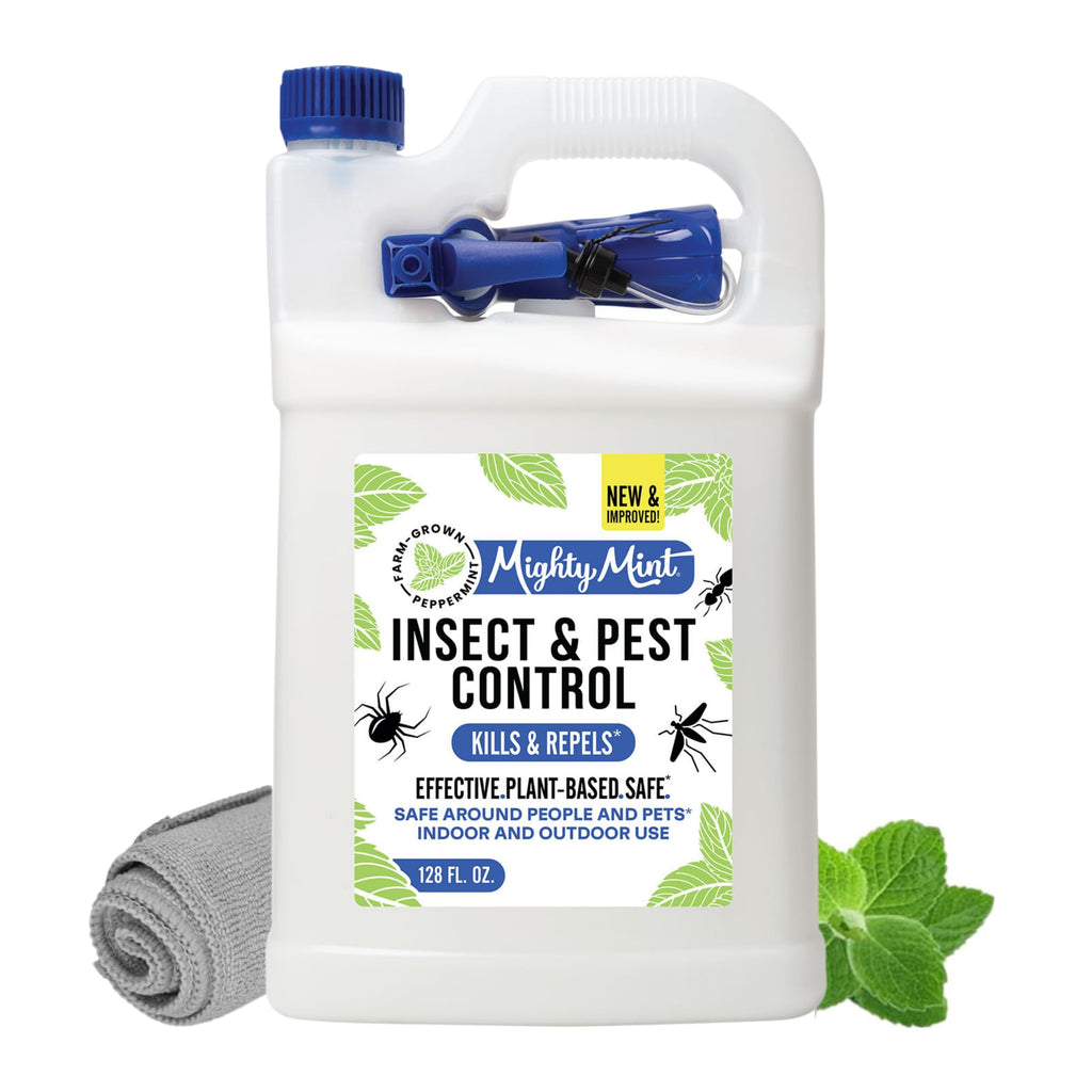 Mighty Mint Peppermint Oil Insect Repellent Spray, 1 Gallon (128 oz)