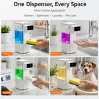 Extra Large 27 oz Dish Soap Dispenser, Touchless, USB-C Rechargeable