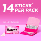 Trident Bubblegum Sugar Free Gum, Original Version, 168 Pieces, Pack of 12