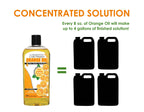 Cold Pressed Orange Oil Concentrate | 8-ounce Professional Grade All-Purpose Citrus Cleaner, Degreaser & Pet Odor Eliminator Blend | Dilutes to 4 Gallons of Finished Product | Home and Outdoor Use