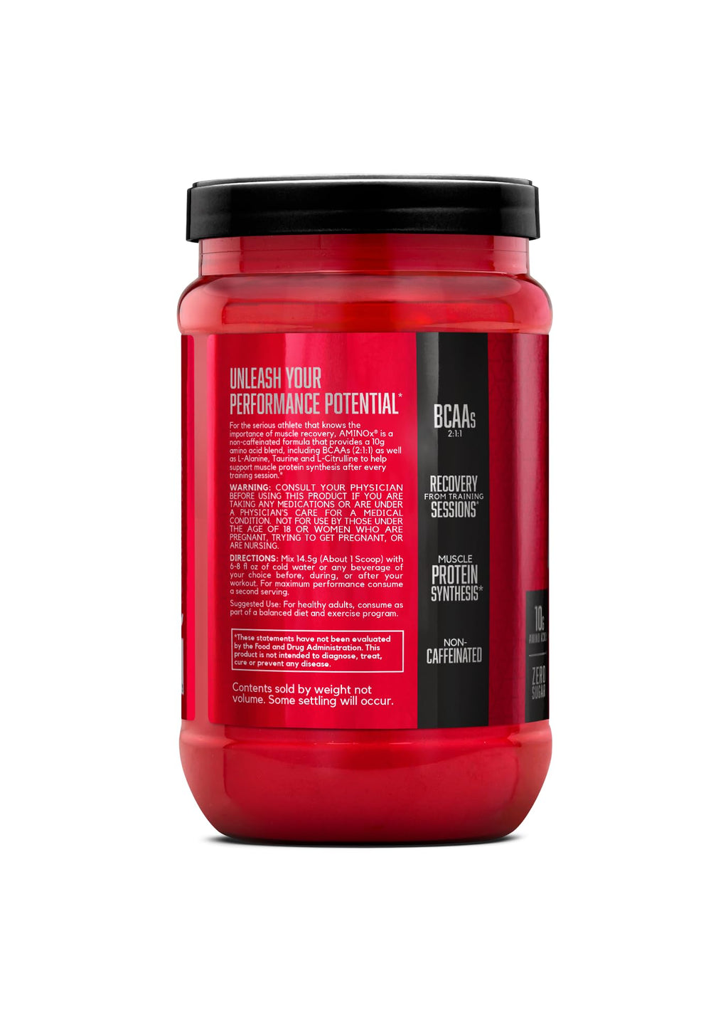 BSN Amino X Muscle Recovery & Endurance Powder, BCAAs, 10 Grams of Amino Acids, Keto Friendly, Caffeine-Free, Support Endurance, Zero Sugar, Fruit Punch, 30 servings, 15.34 Ounce (Packaging May Vary)