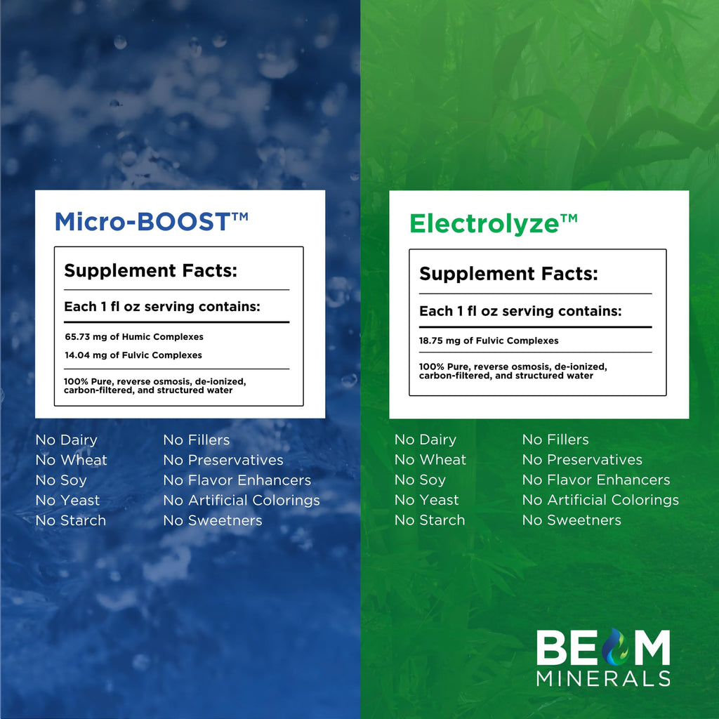 BEAM Minerals Micro-Boost and Electrolyze Advanced Set | Advanced Electrolyte & Micronutrient Support | 100% Bioavailable, Ionized Format