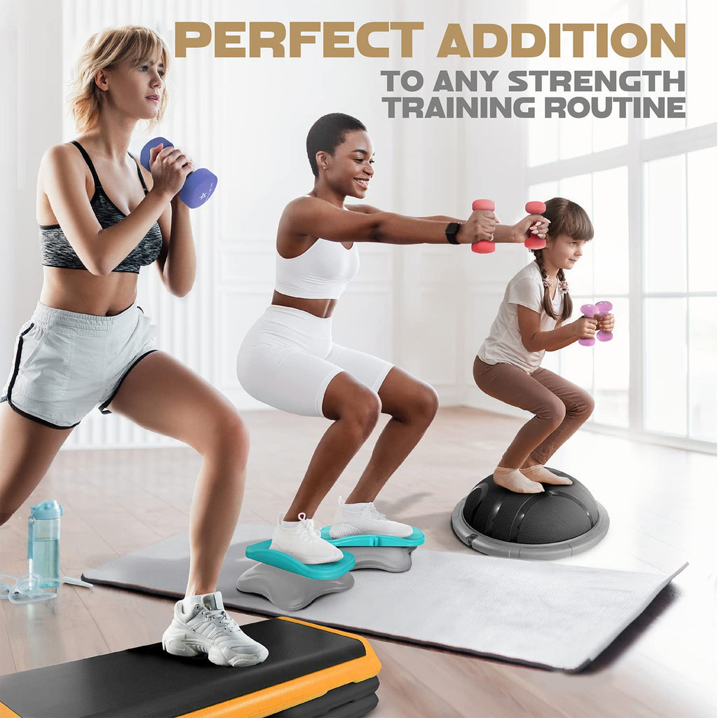 Yes4All Non-Slip, Hexagon Neoprene Dumbbells ��� 7lbs Neoprene Dumbbell Set for Muscle Toning, Strength Building, Weight Loss (Charcoal Gray - Pair)