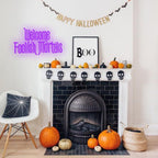 Welcome Foolish Mortals Neon Sign, Halloween Neon Light Spooky Gothic Haunted Mansion LED Coffin Decor USB Powered, for Horror Movie Party Haunted House Man Cave Home Room Themed Bars(16.1 * 9.4 In)