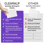 Laundry Detergent Sheets (160 Sheets), Lavender,Up to 320 Loads - Great For Travel,Apartments, Dorms,CLEARALIF Laundry Detergent Strips Eco Friendly & Hypoallergenic (80 Count, Pack of 2)