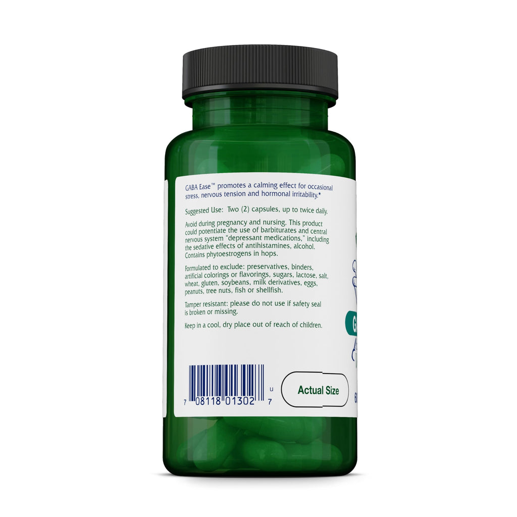Vitanica, GABA Ease, Calming Support, Vegan, 60 Capsules