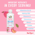 MaryRuth Organics Women's Multivitamin + Lustriva Hair Growth Liposomal | Biotin 10000mcg | Clinically Tested for Thicker, Fuller Hair, Improved Facial Fine Lines & Wrinkles | Ages 18+ | 15.22 Fl Oz
