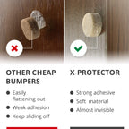 Cabinet Door Bumpers X-Protector 100 PCS – Small Felt Pads 3/8” (Beige)