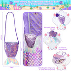 Meland Mermaid Dress for Girls, Princess Dress Up Costume Toy (5-6 Years)