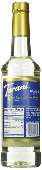 Torani Vanilla Flavored Drink Syrup, 25.4 fl oz, 4 Pack