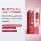 SPODARE Caffeine & Retinol Eye Serum for Dark Circles, Puffiness and Wrinkles, Under Eye Cream with Hyaluronic Acid, Niacinamide & Peptides, Roller Serum with 360°Massage Ball - 0.5 fl. oz