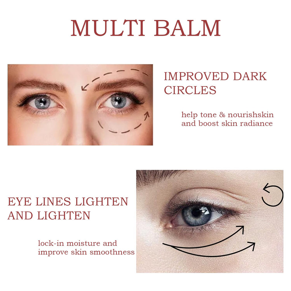 calcium multi balm, Calcium Volume Multi Balm, Wrinkle Core Stick, Collagen Moisturing Stick, Hydrating, Almond & Vitamin E for Lip Balm Eye Cream Neck. 3pcs