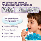 Crasye Creatine Gummies for Kids and Teens with Vitamin B12