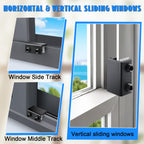 HYIEOU Sliding Window Locks (6 Sets), Secure Window Lock with Key, Window Locks for Up and Down Windows & Horizontal Sliding Windows, Adjustable Window Lock, Sturdy and Durable, Does Not Deform.