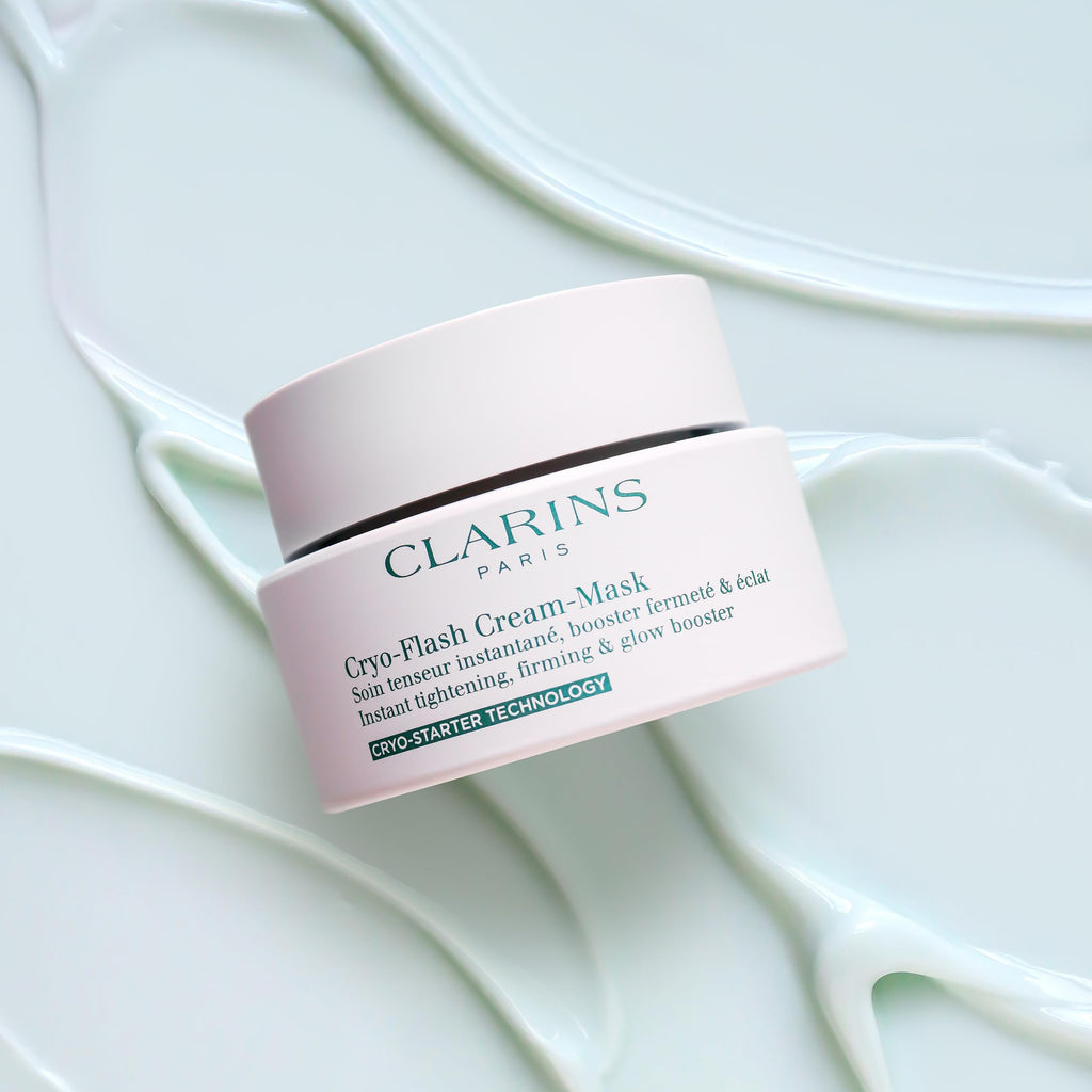 CLARINS Cryo-Flash Face Mask | Visible Lift Effect in 10 Minutes* | Visibly Minimizes Pores | Boosts Radiance | Pro Like Results | All Skin Types | 2.5 Fluid Ounces