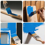 KATA Paint Pyramid Stands with Brushes - 36PC Painters Triangle Stands 5PC Paint Brushes - Paint Both Sides at Once, Fast Drying Stackable Design for DIY, Cabinet Doors, Furniture Painting & Risers