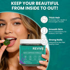 caicieter Super Revive Gummies for Hair Loss - Sea Moss Gummies with Vitamin C, E, Aloe Vera & Pearl Powder Glow, Promotes Thicker, Fuller & Stronger Hair - 60 Count
