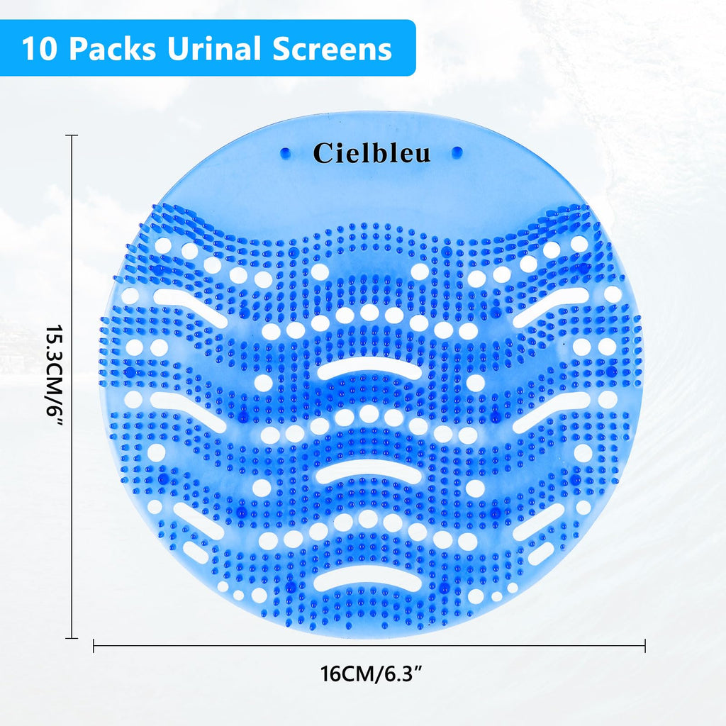 10 Packs Urinal Screens Deodorizer, Urinal Cake Anti-Splash&Odor Freshener – Ideal for Schools, Bathrooms, Restrooms, Office (10PACK)
