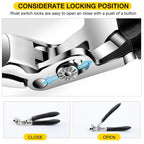 Ribili ClipMaster Pro,Dotmalls ClipMaster Pro,Grishay ClipMaster Pro,Clip Master Pro for Thick Nails,Large Angled Head Toenail Clippers with Wide Opening for Elderly Seniors(1Pcs)