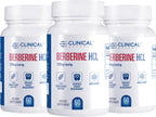 Clinical Effects Berberine HCL - Pure Berberine 1200mg - Liver Support - Vegan Supplement - 3 Pack - Made in the USA