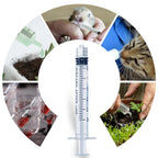 3mL Luer Lock Syringe (No Needle) - Sterile, Individually Wrapped - Pack of 30, Accurate Liquid Measurement, Leak-Proof Design