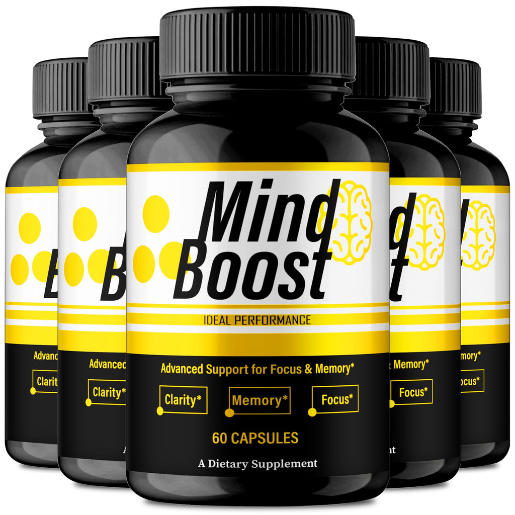 IDEAL PERFORMANCE Mind Boost Capsules, MindBoost Pills Reviews (5 Pack)