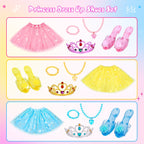Meland Princess Dress Up for Girls - Princess Toy Gift for Toddler Kids Girl Age 3,4,5,6 Year Old for Birthday Christmas Halloween