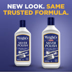 Wright's Silver Cleaner and Polish - 7 Ounce (2 Pack) Ammonia-Free - Use on Silver, Jewelry, Antique Silver