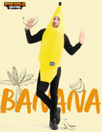 Spooktacular Creations Appealing Banana Costume Adult, Halloween Banana Outfit Suit for Men Halloween Dress Up Parties and Roleplay Cosplay (Medium)